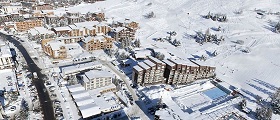 Les 2 alpes vue aerienne